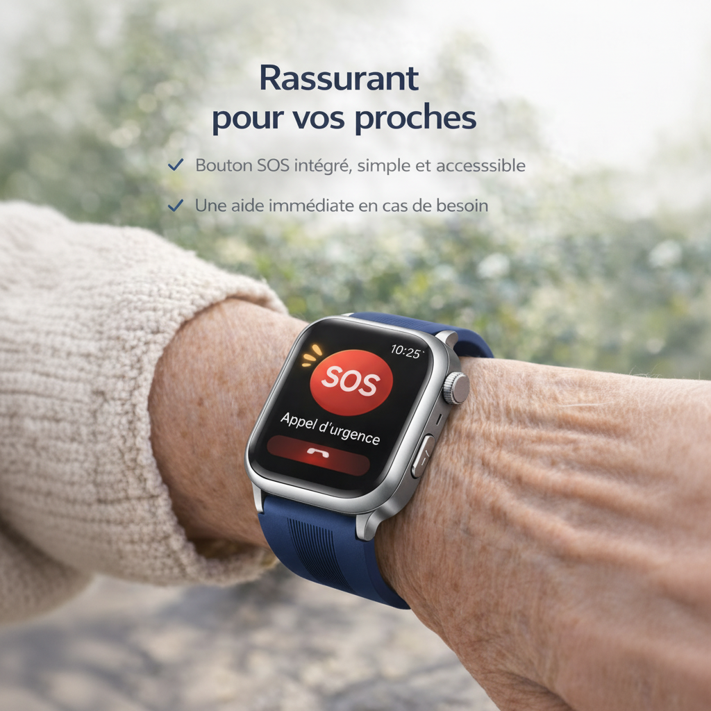 Montre connectée senior SOS